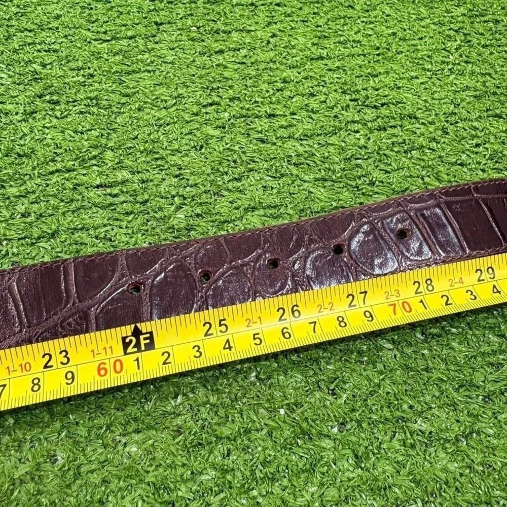 VTG 93 Brighton Women Belt Sz Small Leather USA Made Victorian Edwardian‎ Swirls